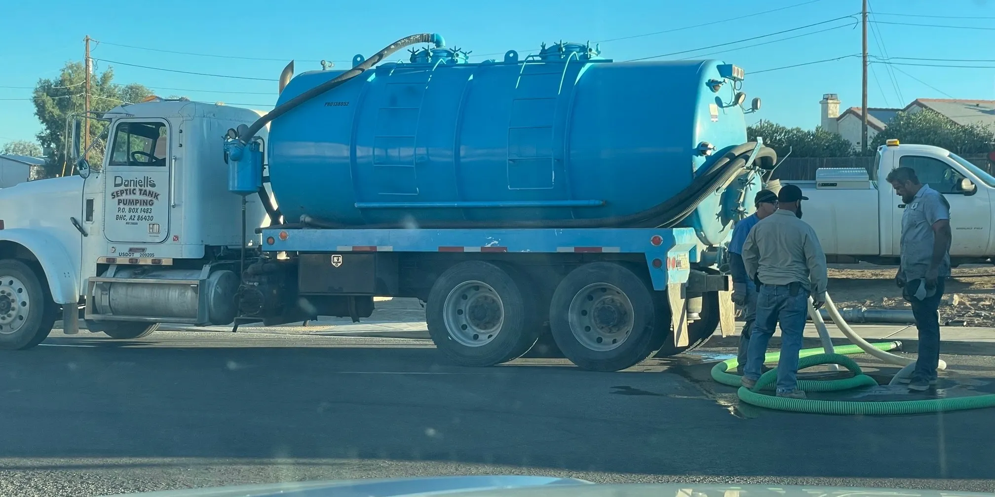 Daniells Septic truck in Fort Mohave serving Bullhead City, Golden Valley and the Kingman I‑40 area